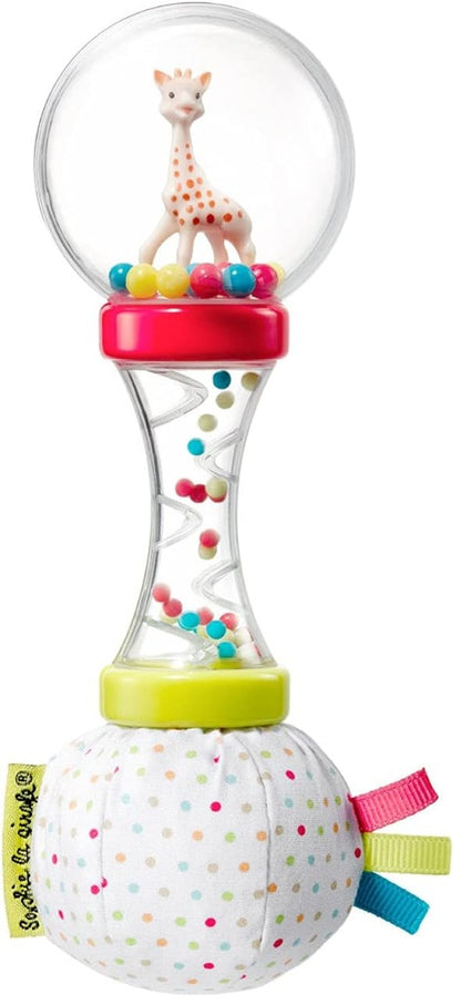 SOPHIE LA GIRAFE маракас с дрънкалка и шумоляща хартия 17 cm