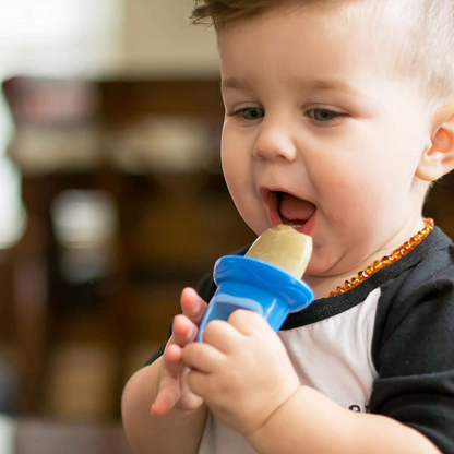 NUBY stampo per ghiaccioli a forma di ciuccio 2 pezzi + vassoio per congelare