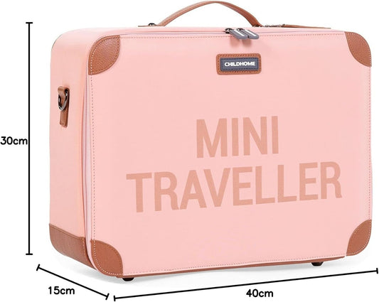 CHILDHOME Mini Travellersuitcase for childrencolour pinkwidth 30 cm, length 40 cm, thickness 15 cmmaximum load