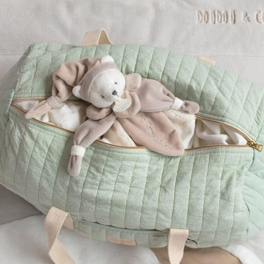 DOUDOU et COMPAGNE knuffel comforter BEER