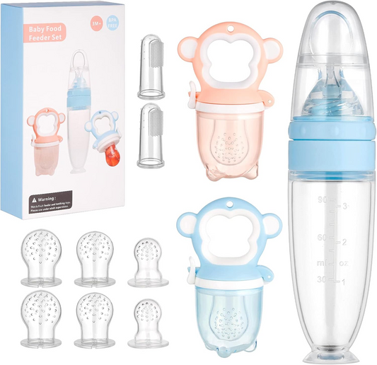LEADSTAR grizalo z dozirnikom za sadje 2 kosa 6 nastavkov + žlička 90 ml