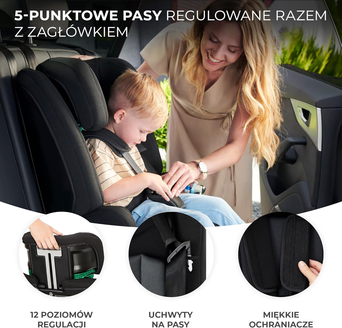 KINDERKRAFT SAFETY FIX 2 i-Size κάθισμα αυτοκινήτου 9-36kg gr 1/2/3 ISOFIX