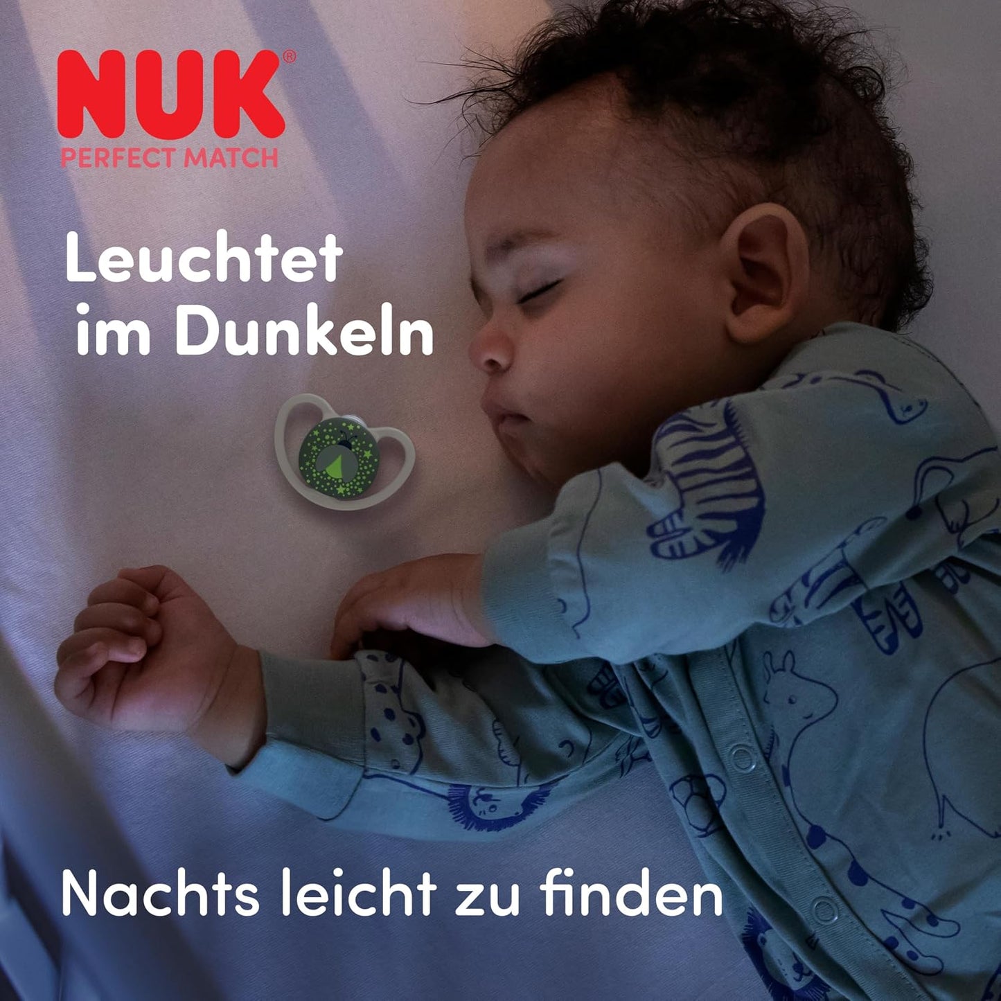 NUK Perfect Match Air Night Pacifier 0-6m x2