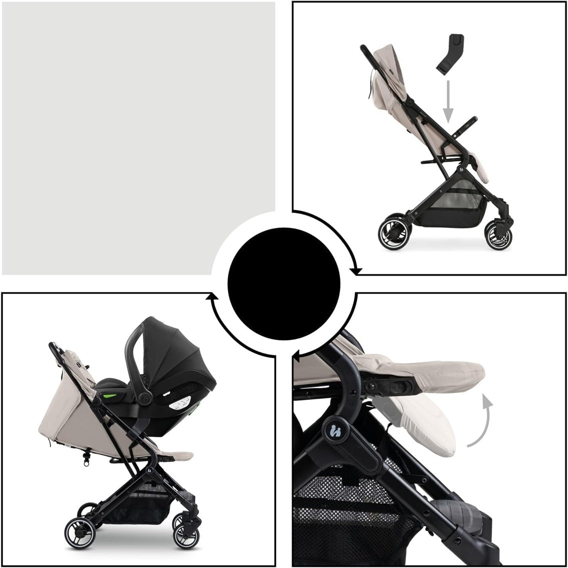 Adaptoare HAUCK pentru căruciorul TRAVEL N CARE, scoicile DRIVE N CARE și altele