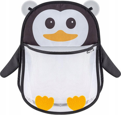 REER MyHappyPingu organizator din plasă pentru baie, cu ventuze, PINGUIN