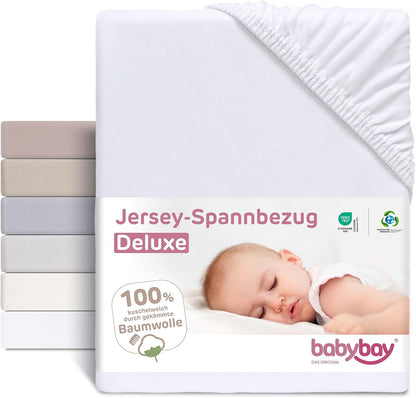 BABYBAY σεντόνι jersey DELUXE με λάστιχο 89x50 εκ.