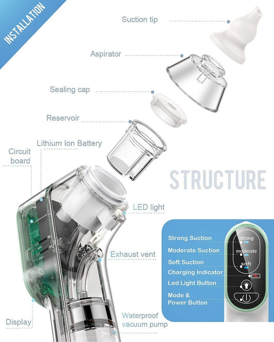Aspiratore nasale elettrico DynaBliss con luce