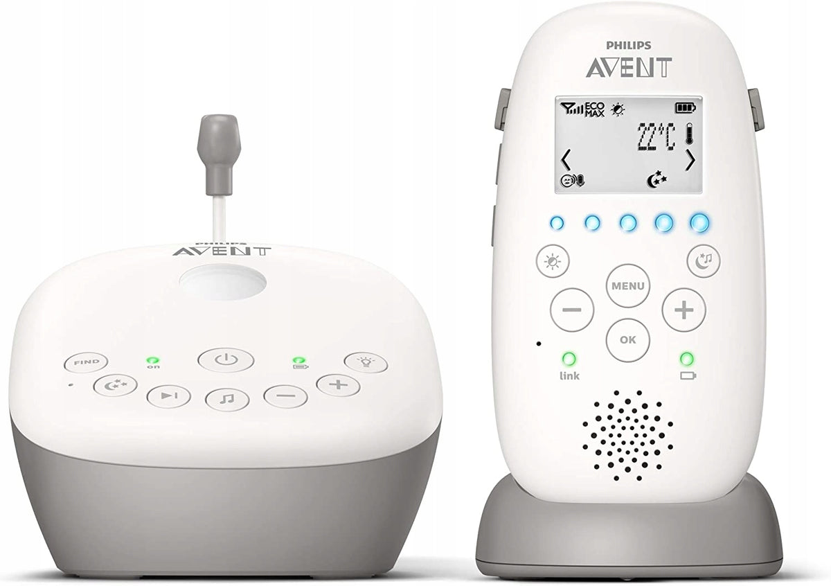 PHILIPS AVENT SCD733/26 niania elektr. + projektor, cyfrowa niania DECT z bazą ładującą i projektorem