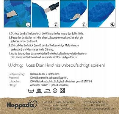 HOPPEDIZ θήκη μπαλονιού για παιδιά
