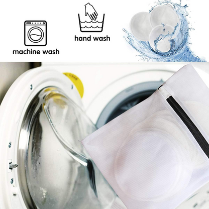 PINOWUreusable bamboo breast pads + washbag and casequantity x 12colour whitenew condition