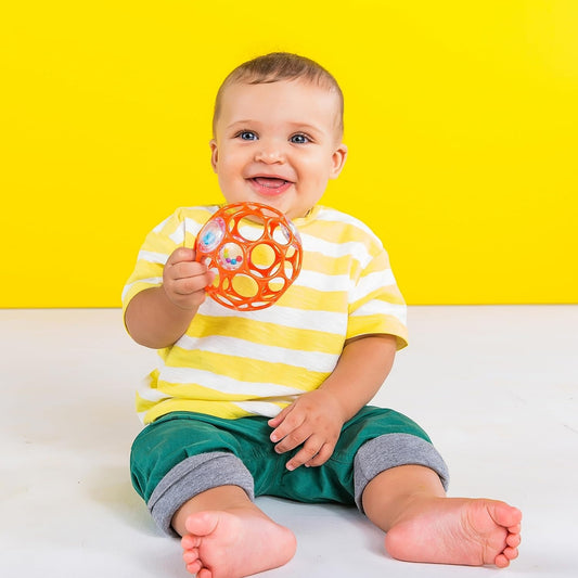 BRIGHT STARTS Oball Hochet anneau de dentition avec grelots 10 cm