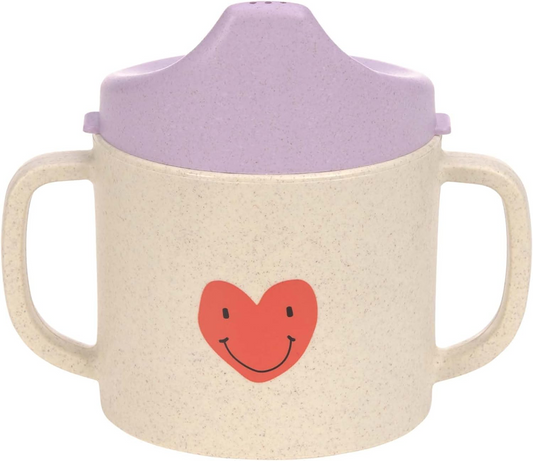 LASSIG Sippy Cup Happy Rascals Heart hrnček s náustkom 150 ml 6 m+