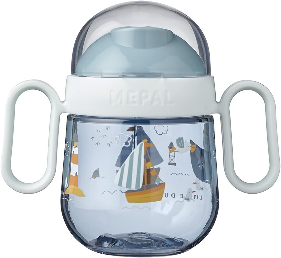 MEPAL Sippy Cup läckfri mugg med dubbelsidig pip 200 ml 6 m+