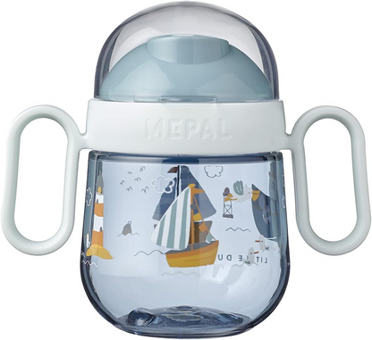 MEPAL Sippy Cup läckfri mugg med dubbelsidig pip 200 ml 6 m+