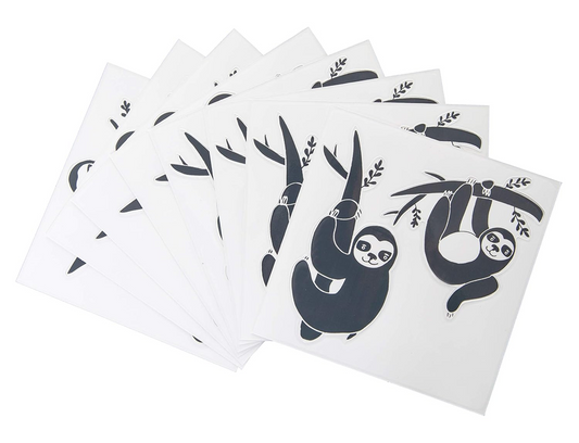 UBBI decorative stickers with sloth motif
