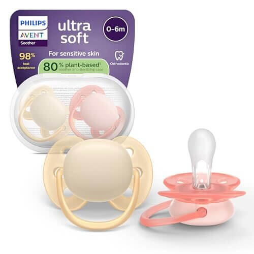 Philips Avent Ultra Soft smoczki 0-6m x2 – zdjęcie 1