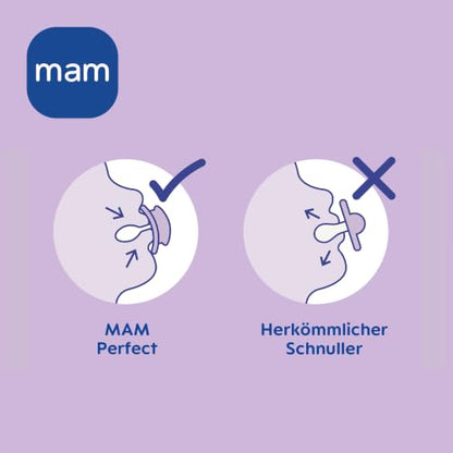 MAM Perfect suzetă de calmare din silicon 16m+ x2