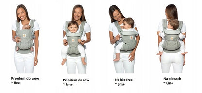 ERGOBABY OMNI 360 COOL AIR MESH ергономична носилка 3,2-20,4kg