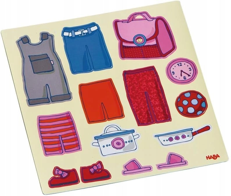 HABA układanka magnetyczna Ubierz Lilli 4 tła 54 magnesy