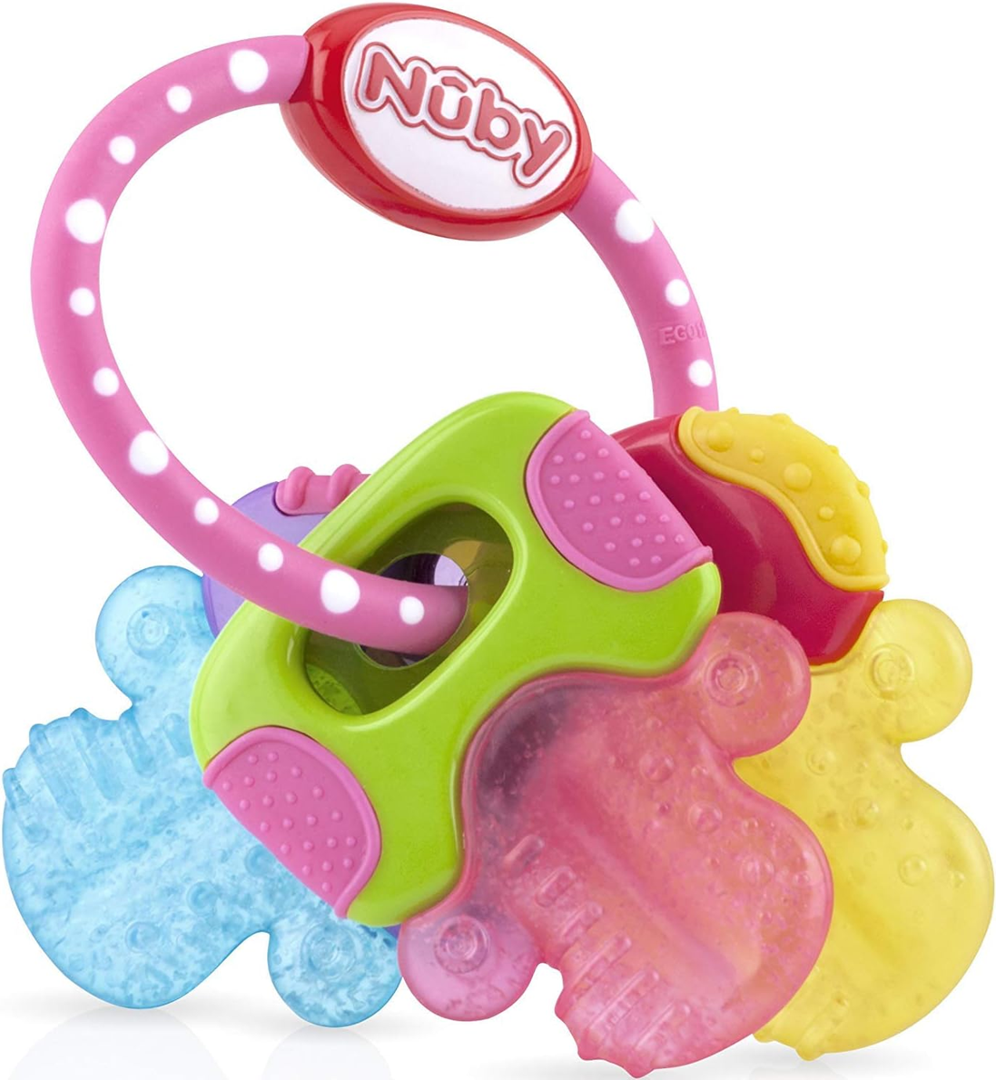 NUBY IcyBite massaggiagengive in silicone refrigerante 9 x 14 cm CHIAVI
