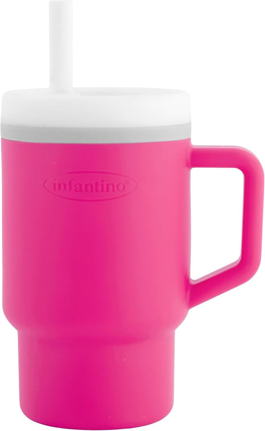 INFANTINO My 1st Tumbler szilikon csőrös itatópohár 266 ml 6 hó+