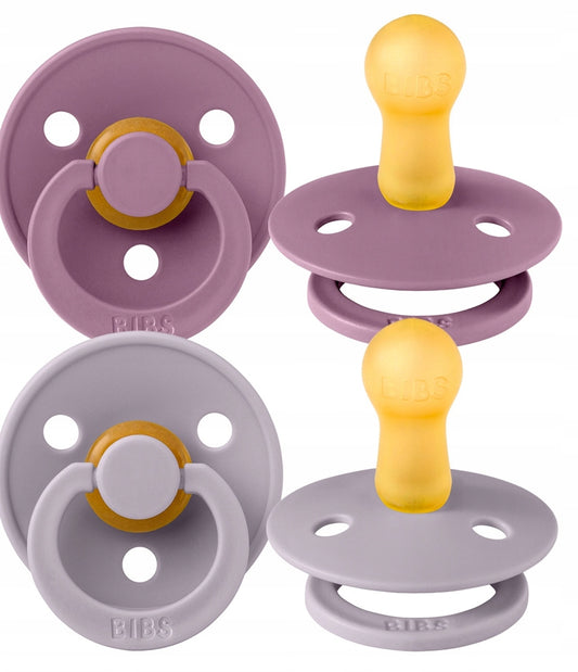 BIBS COLOUR upokojujúce cumlíky 2-pack kaučukové 6 mes.+