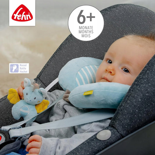 FEHN Mały Zamek poduszka zagłówek podróżny z grzechotką NIETOPERZ – zdjęcie produktu 2