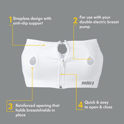 MEDELA gorset do laktatora EASY EXPRESSION M, bez ramiączek, do podwójnego laktatora elektrycznego