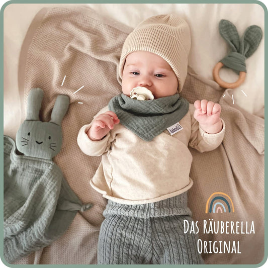 NUDU BABY σετ μουσελίνα COMFORT σαλιάρα ΟΔΟΝΤΟΦΥΪΑ