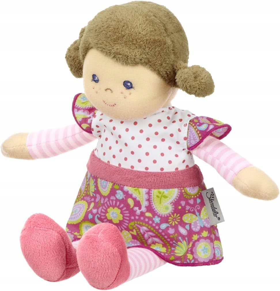 STERNTALER pluszowa lalka Gesa 25cm "N urocza lalka w kwiatowej sukience dla niemowląt od urodzenia
