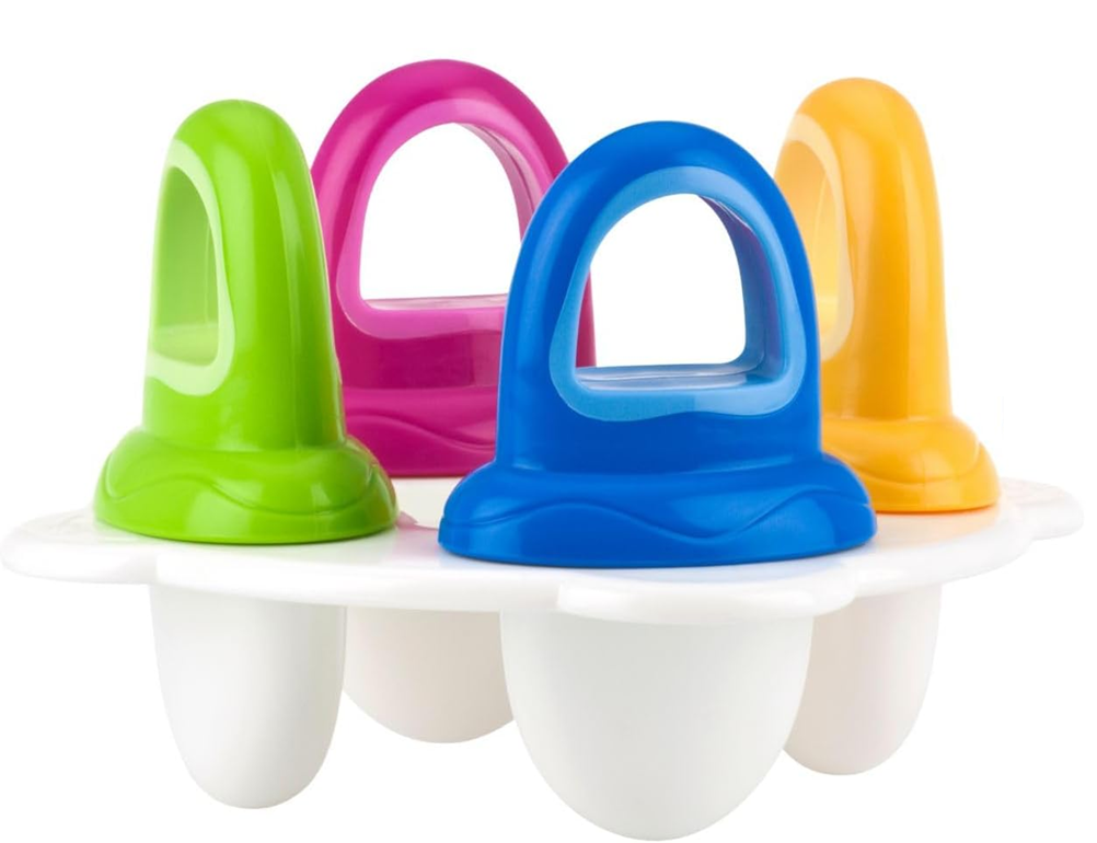 NUBY forme pentru înghețată în formă de suzetă, 4 bucăți + tavă pentru congelare