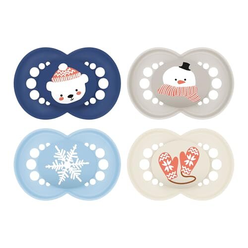 MAM Original Winter suzetă din silicon 6-16 luni x4