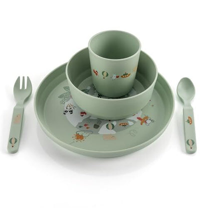 REER Little Explorer zestaw naczyń x5 bez BPA