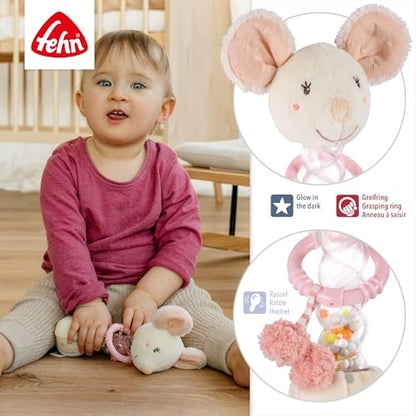Fehn feehnLAND Mouse Rainmaker Rattle, 19cm, 0m+