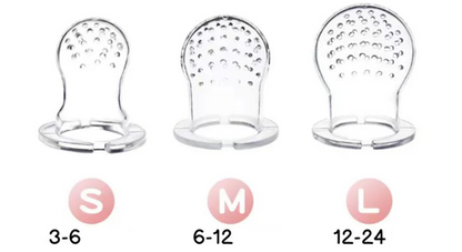STONNY anneau de dentition distributeur de fruits pour enfants 3-24 mois 2 pièces + 6 embouts et 2 cuillères