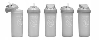 TWISTSHAKE Straw Cup ποτηράκι που δεν στάζει με καλαμάκι 360 ml 6 μ+