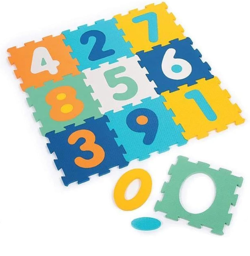 LUDIfolding mat, puzzle 2in1surfaces with different texturesfoam puzzle 90 x 90 cmage 10 m+Post-auction