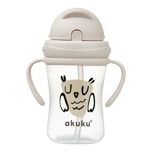 AKUKU dricksflaska med infällbart sugrör 300ml 9 mån+