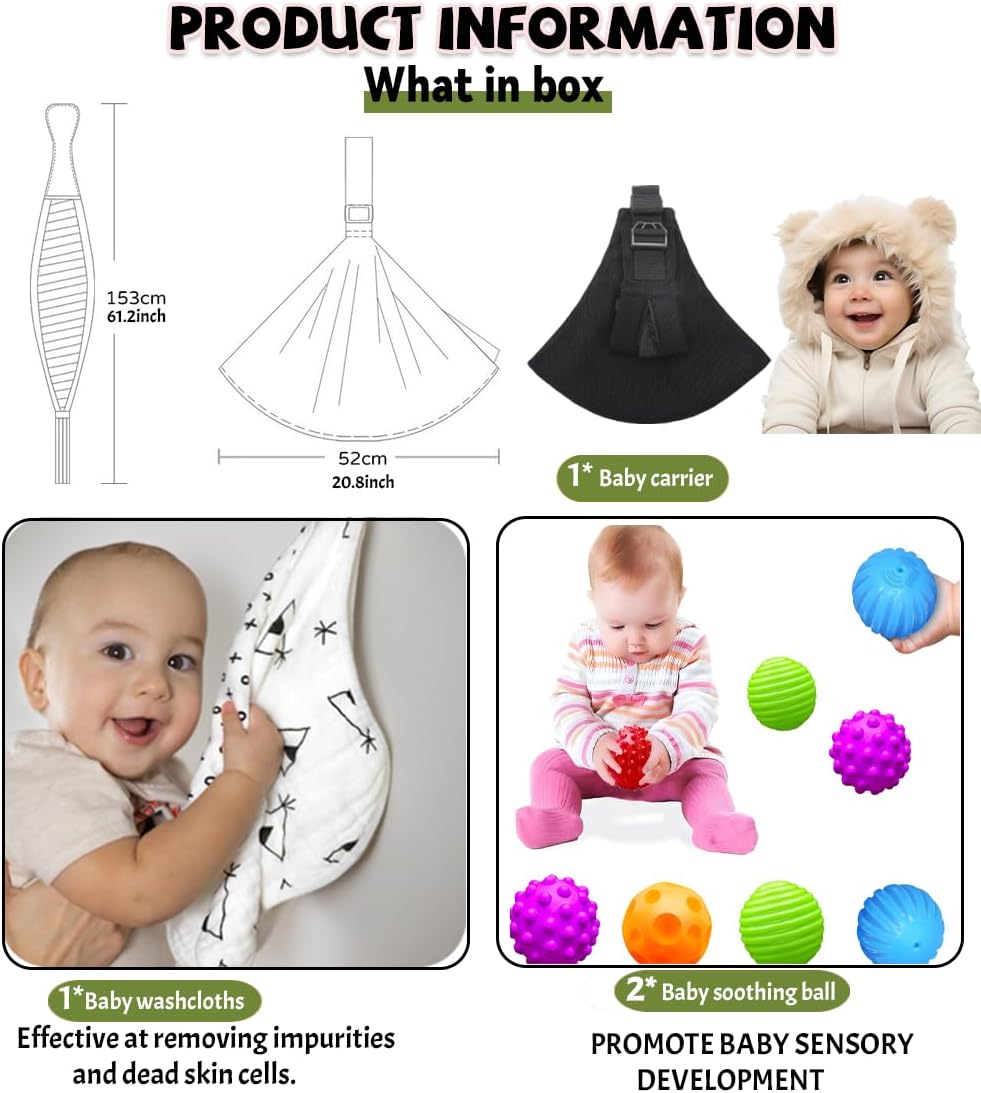 Portabebés ajustable para niños de 3 a 36 meses, negro