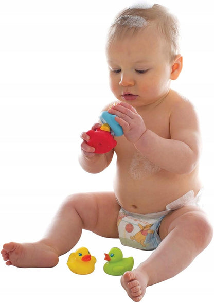 PLAYGRO Bright Baby Duckies λαστιχένιες πάπιες μπάνιου 6μ+ 4 τεμάχια