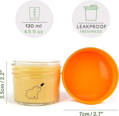 BUDDING BEAR γυάλινα βάζα δοχεία 120 ml x 12