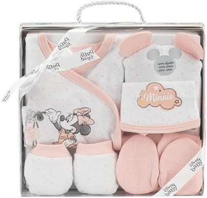 INTERBABY conjunto de presente em algodão pijama, gorro, meias, babete