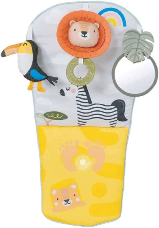TAF TOYS centrum aktywności do auta z lusterkiem, kolorowa zabawka samochodowa dla niemowląt, wolna od BPA