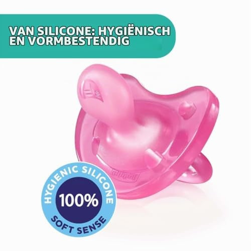 Chicco Physioforma Soft smoczek silikonowy różowy 0-6m