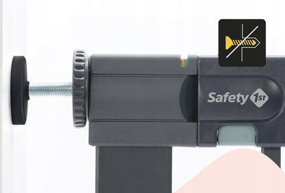SAFETY 1ST SecureTech Metal stopniščna varnostna ograjica brez praga 73-80cm