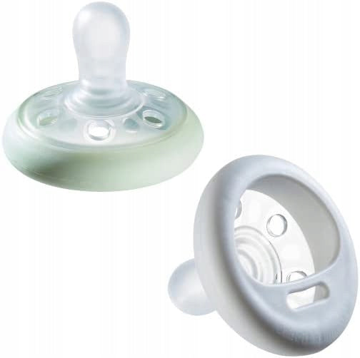 TOMMEE TIPPEE orthodontische fopspeen x2 6-18 maanden GLOW IN THE DARK