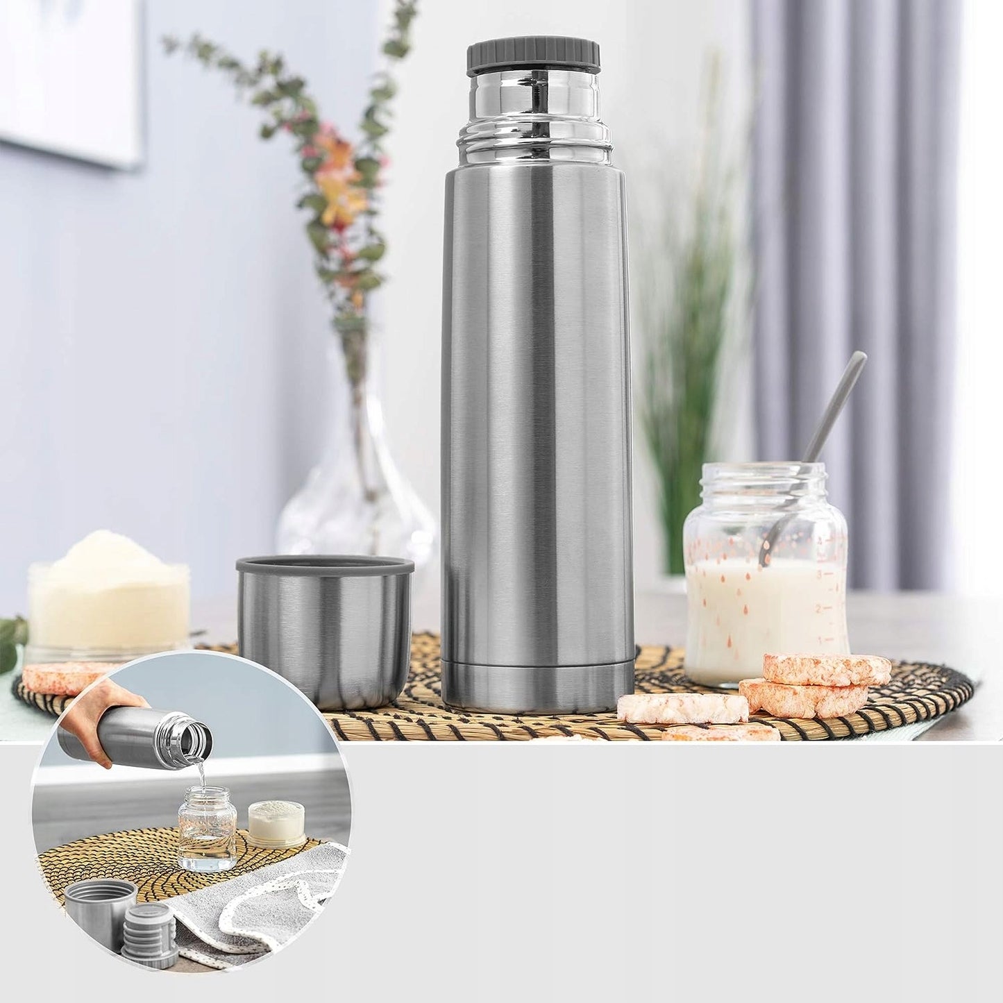 REER Pure rozsdamentes acél termosz, 450 ml