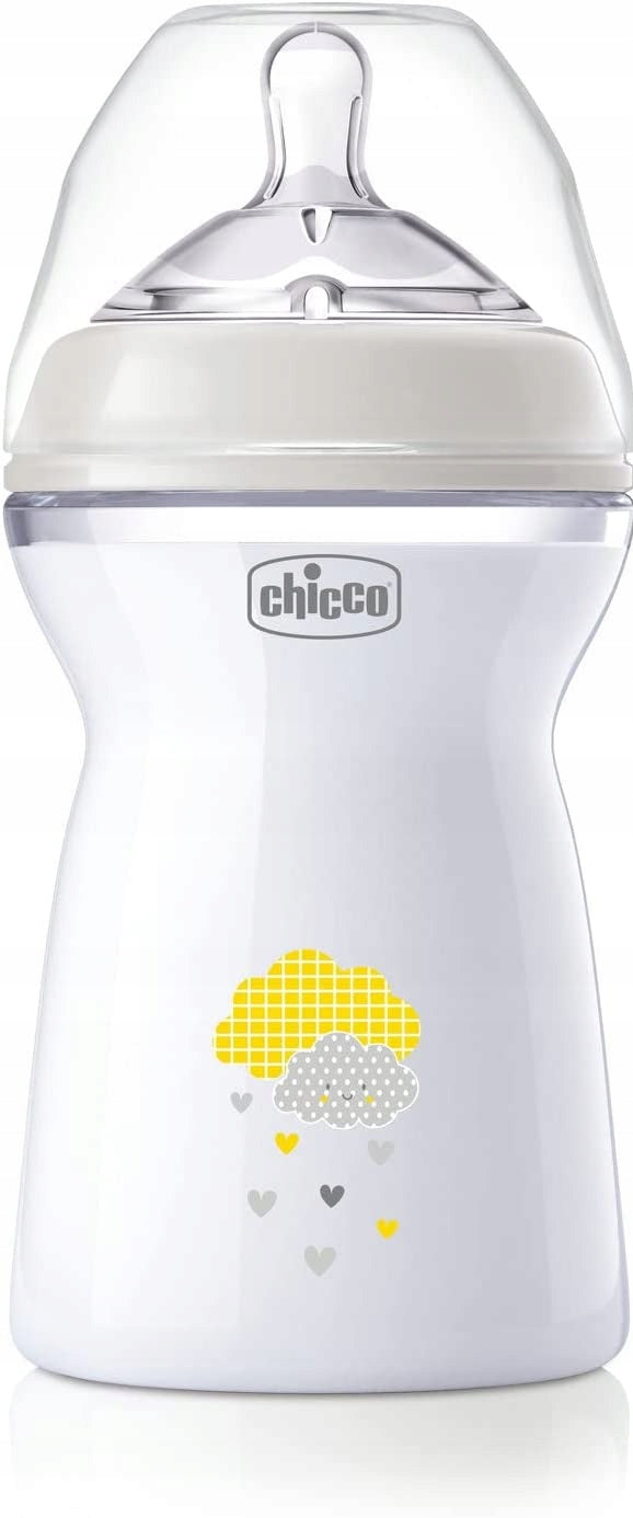 Biberon CHICCO NaturalFeeling 330 ml, de la 6 luni, cu debit rapid