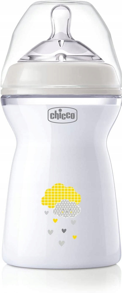 Biberon CHICCO NaturalFeeling 330 ml, de la 6 luni, cu debit rapid