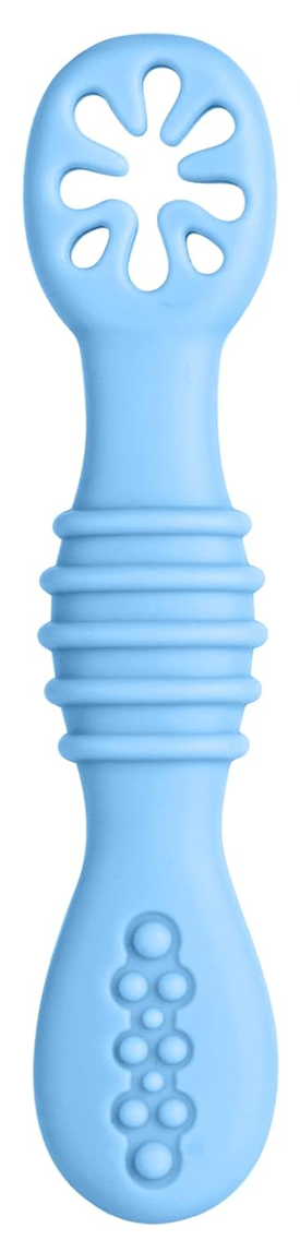 Lingură din silicon VICLOON Sticky Spoon 2,5 x 10 cm 4 m+ albastră